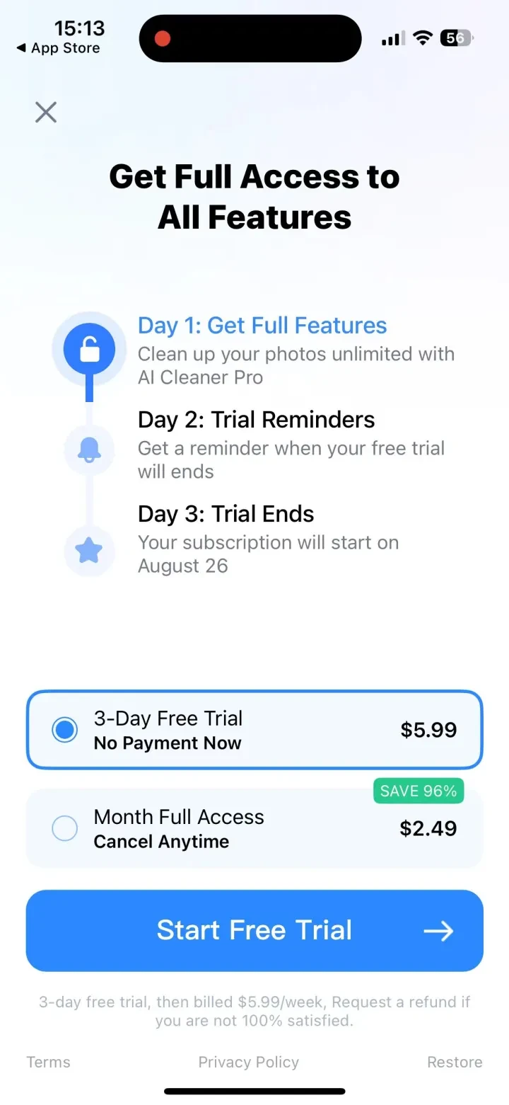 AI Cleaner: Storage Cleaner paywall screenshot