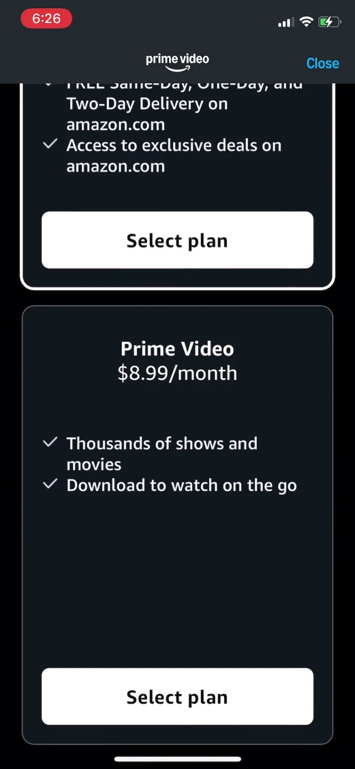 Amazon Prime Video screenshot 3