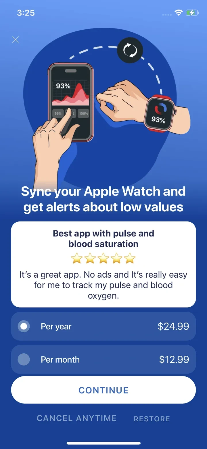 Blood Oxygen App screenshot 3