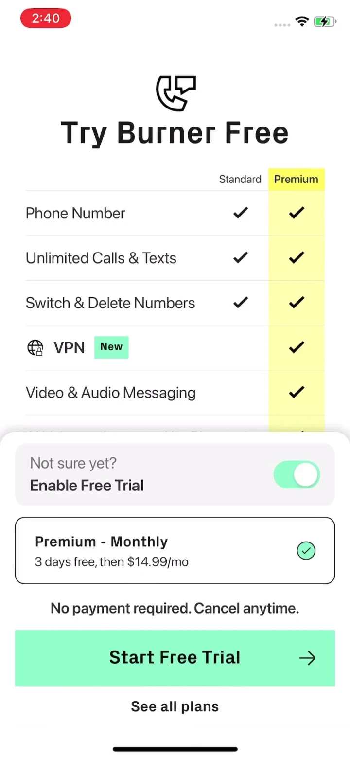 Burner: Second Phone Number screenshot 4