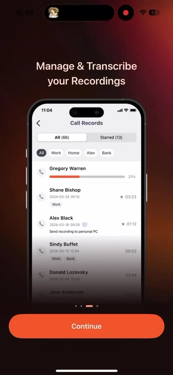 Call Recorder iCall screenshot 4