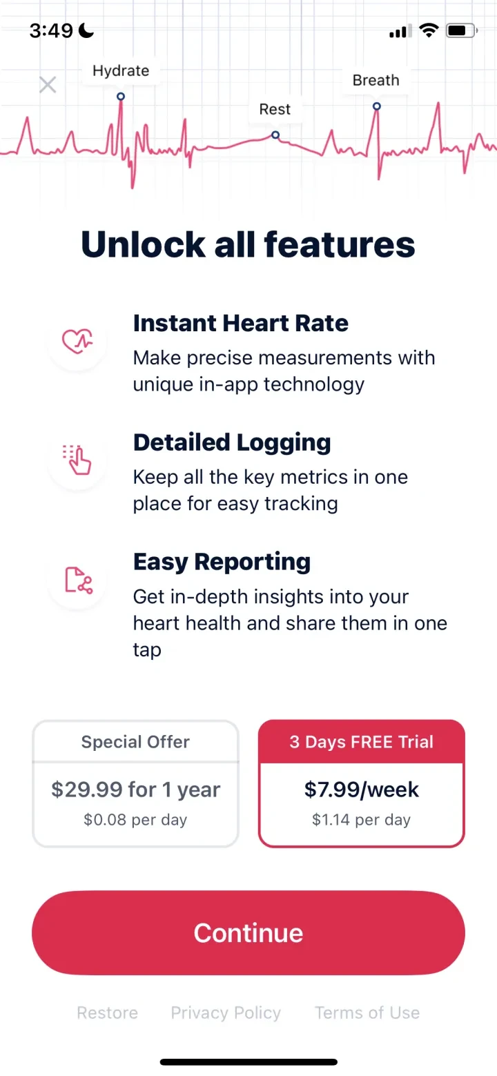 Cardi Mate: Heart Rate Monitor screenshot 3