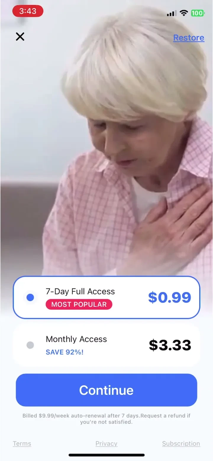 CardiaLink-Heart rate&Health paywall screenshot