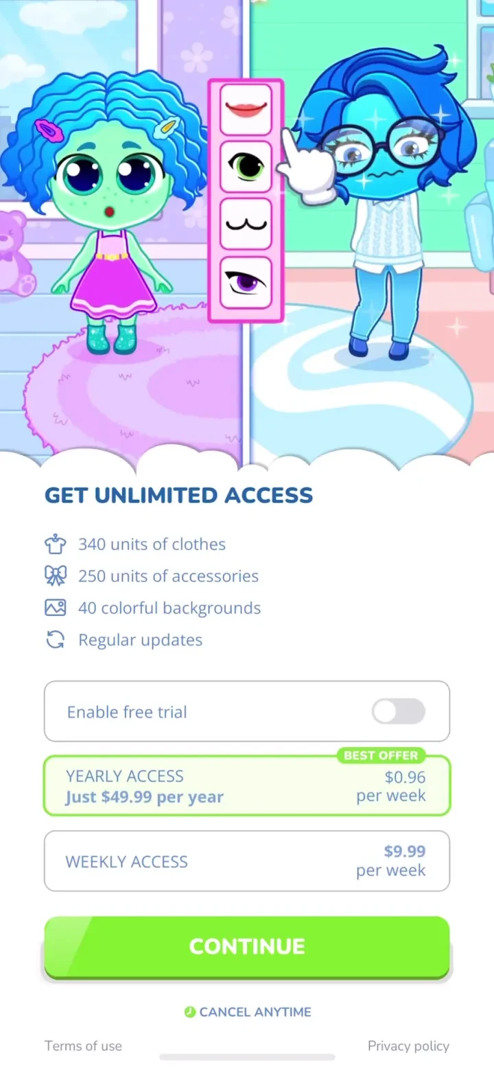Chibi Dolls - Games for Girls screenshot 3