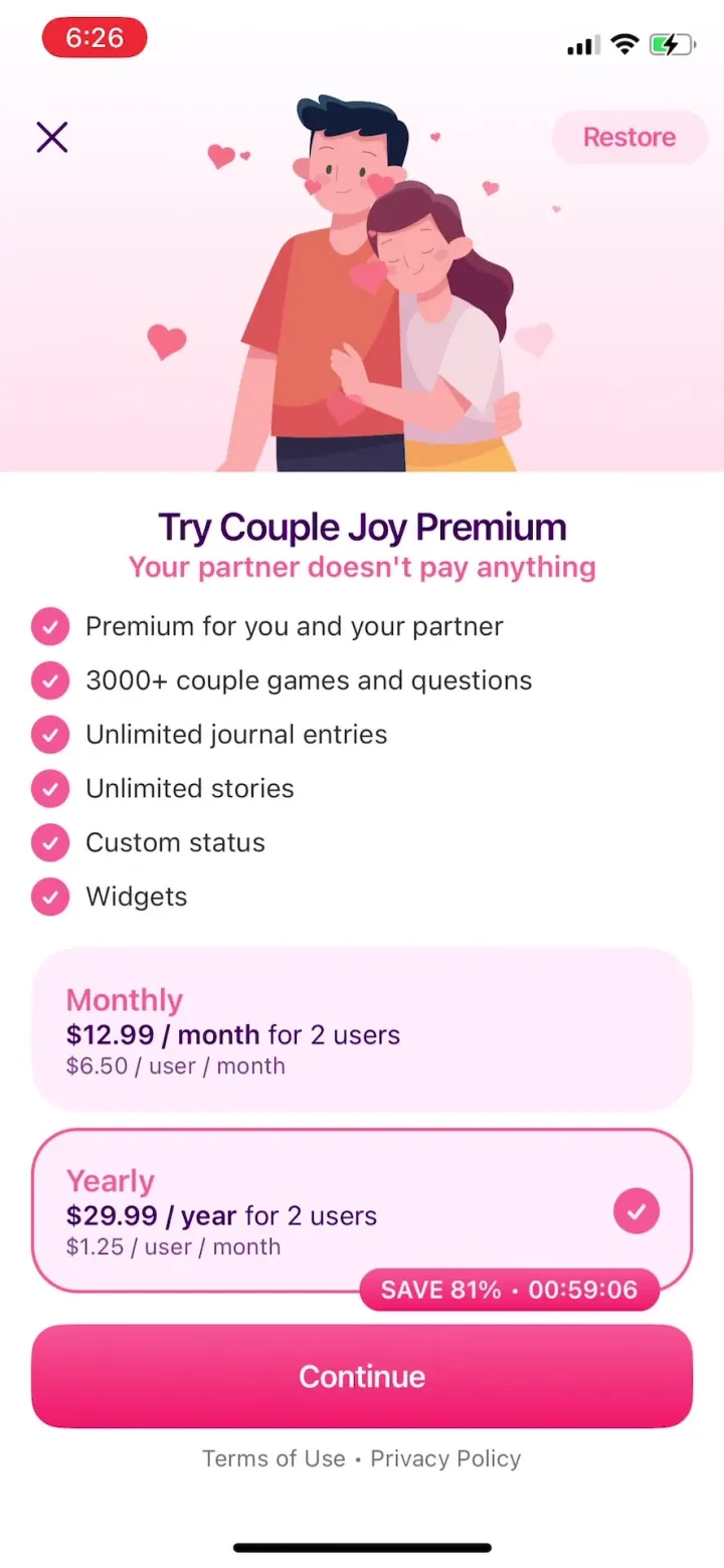 Couple Joy - Relationship App screenshot 4
