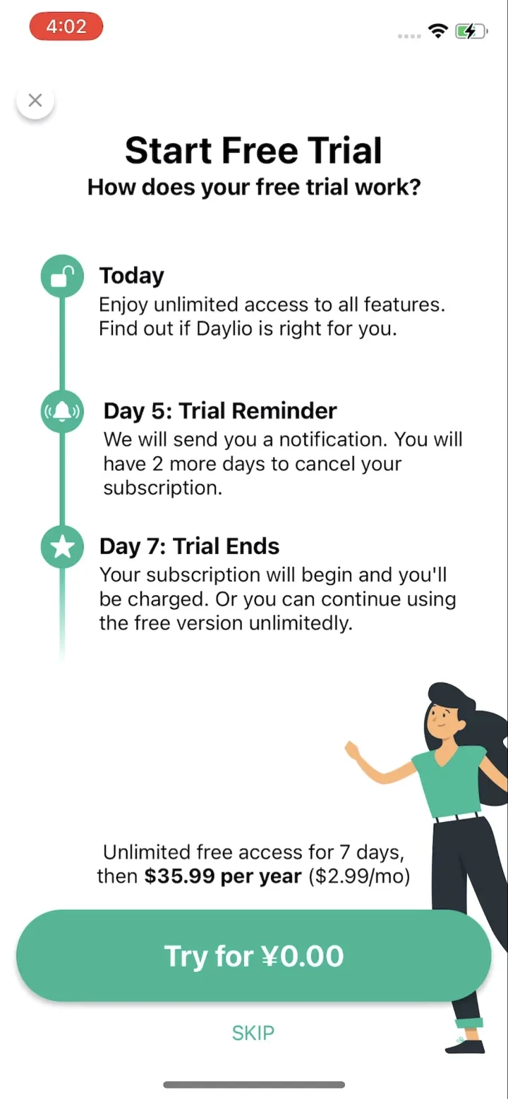 Daylio Journal - Mood Tracker paywall screenshot