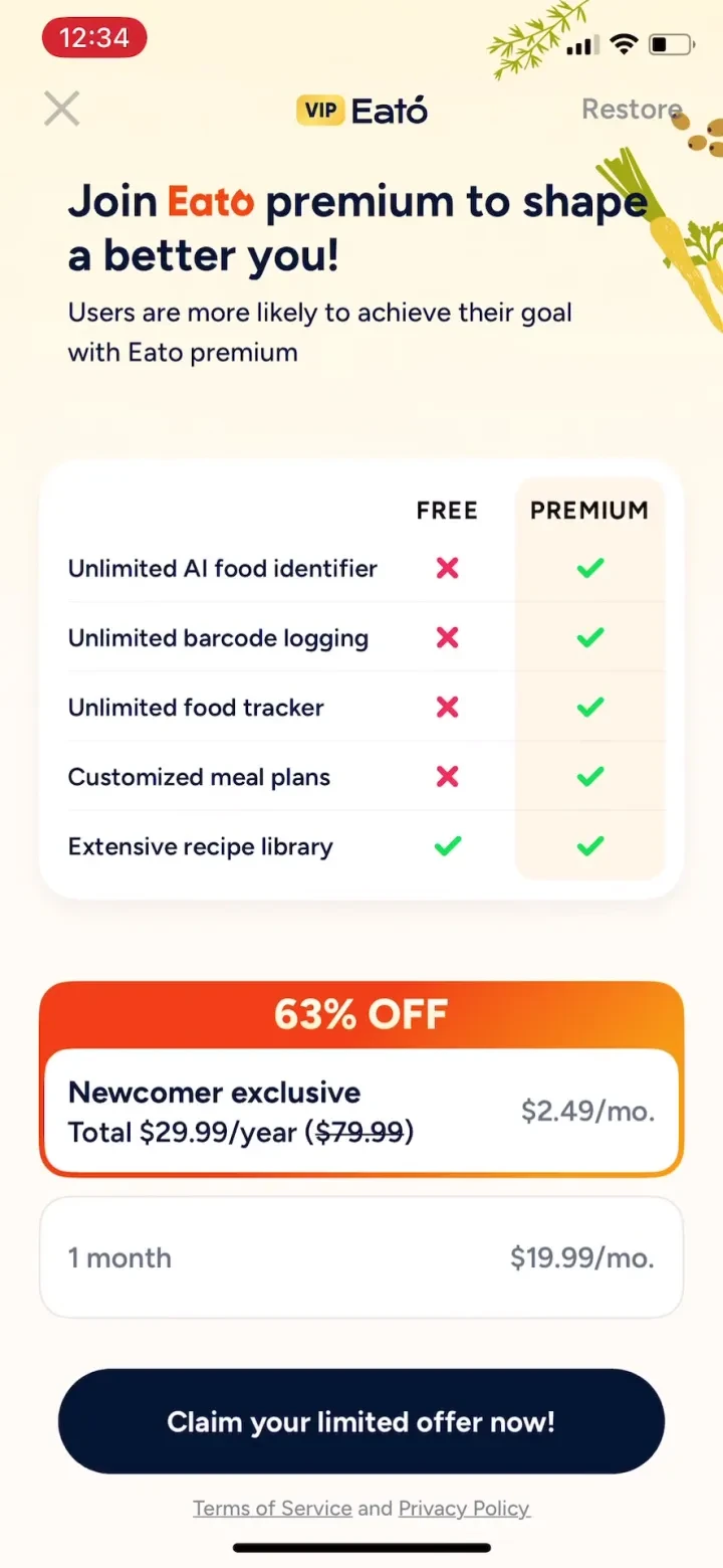 Eato®: Calorie Tracker screenshot 3