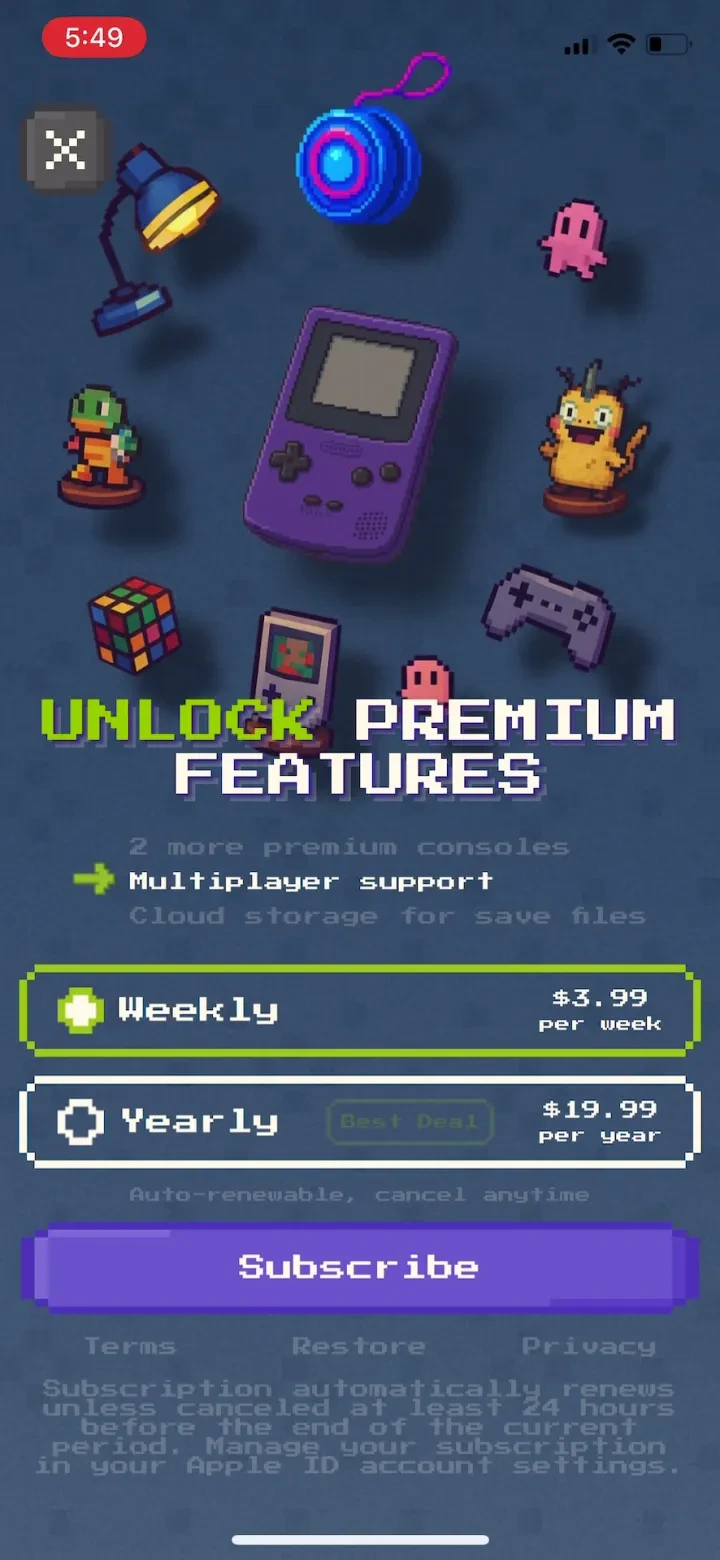 Emu — Game Consoles App paywall screenshot