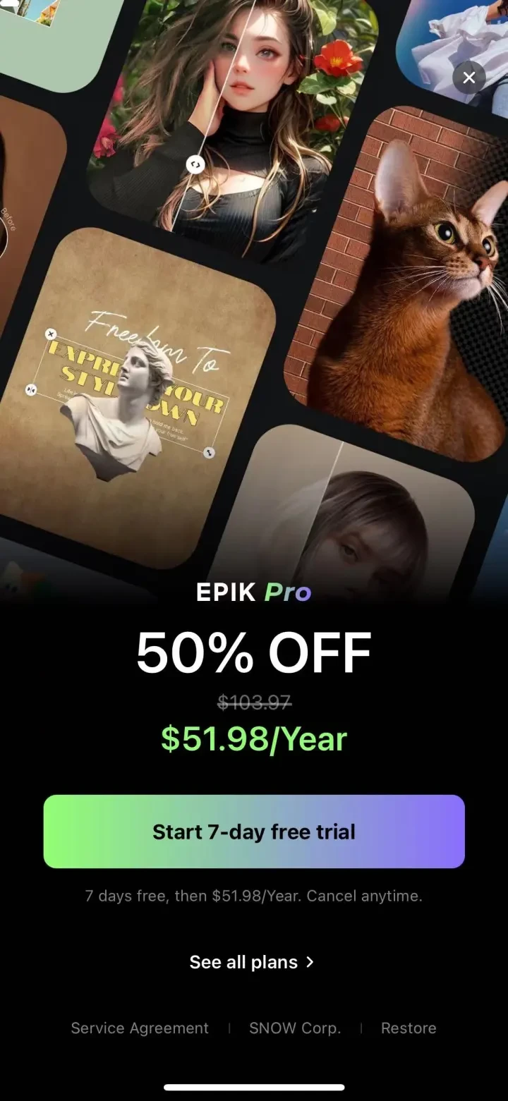 EPIK - AI Photo &amp; Video Editor screenshot 3