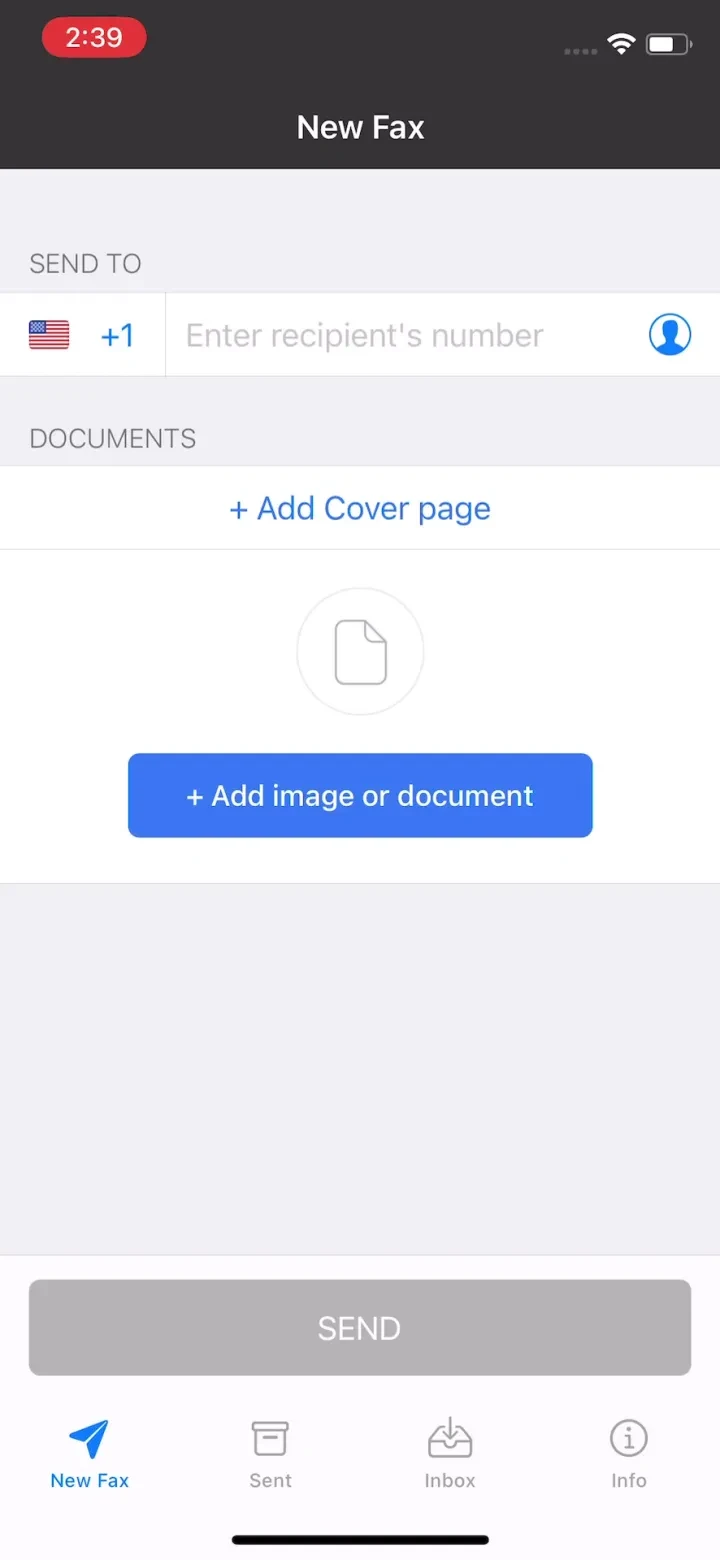 FAX from iPhone: Send Doc App screenshot 3