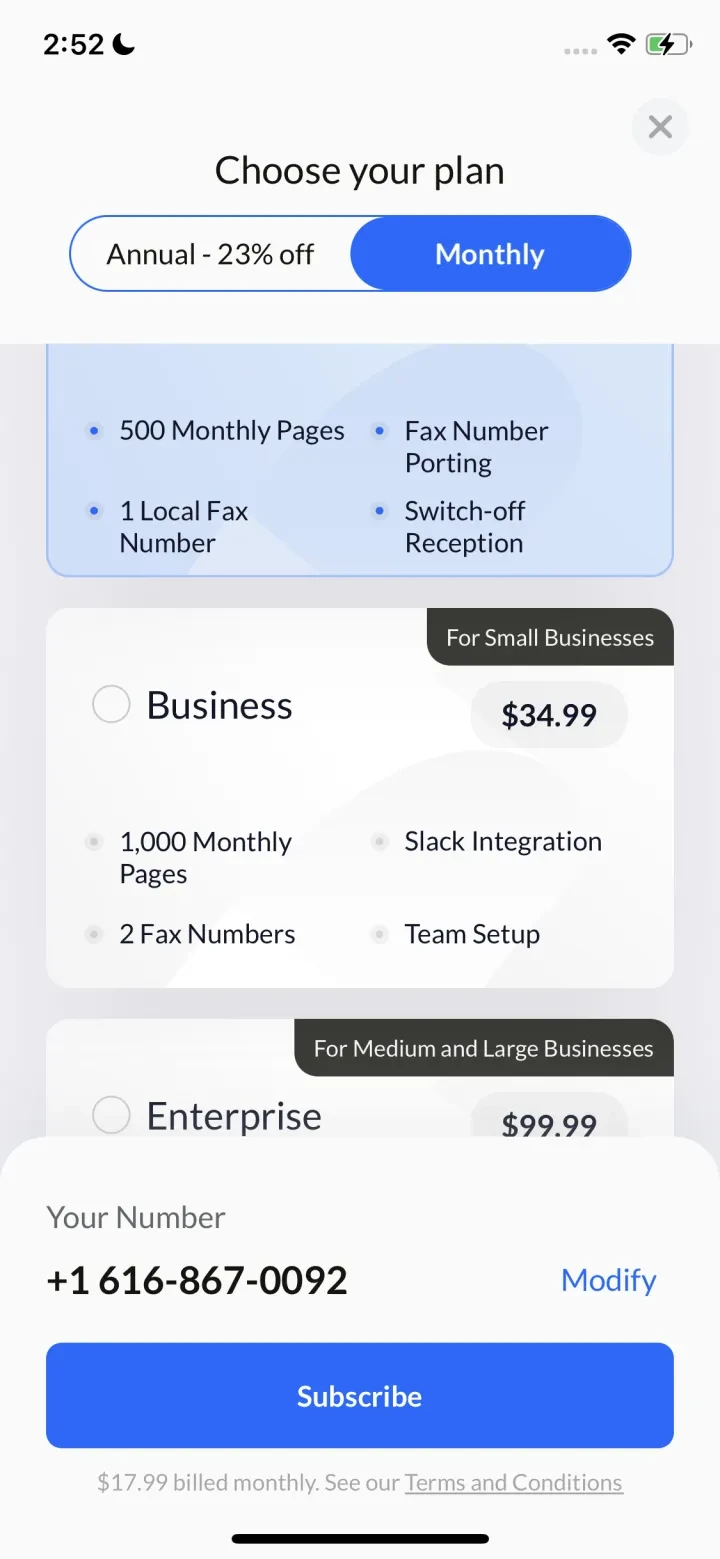 Fax.Plus - Receive &amp; Send Fax screenshot 4