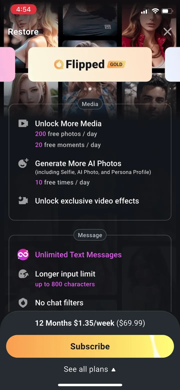 Flipped:Chat with AI Character screenshot 4