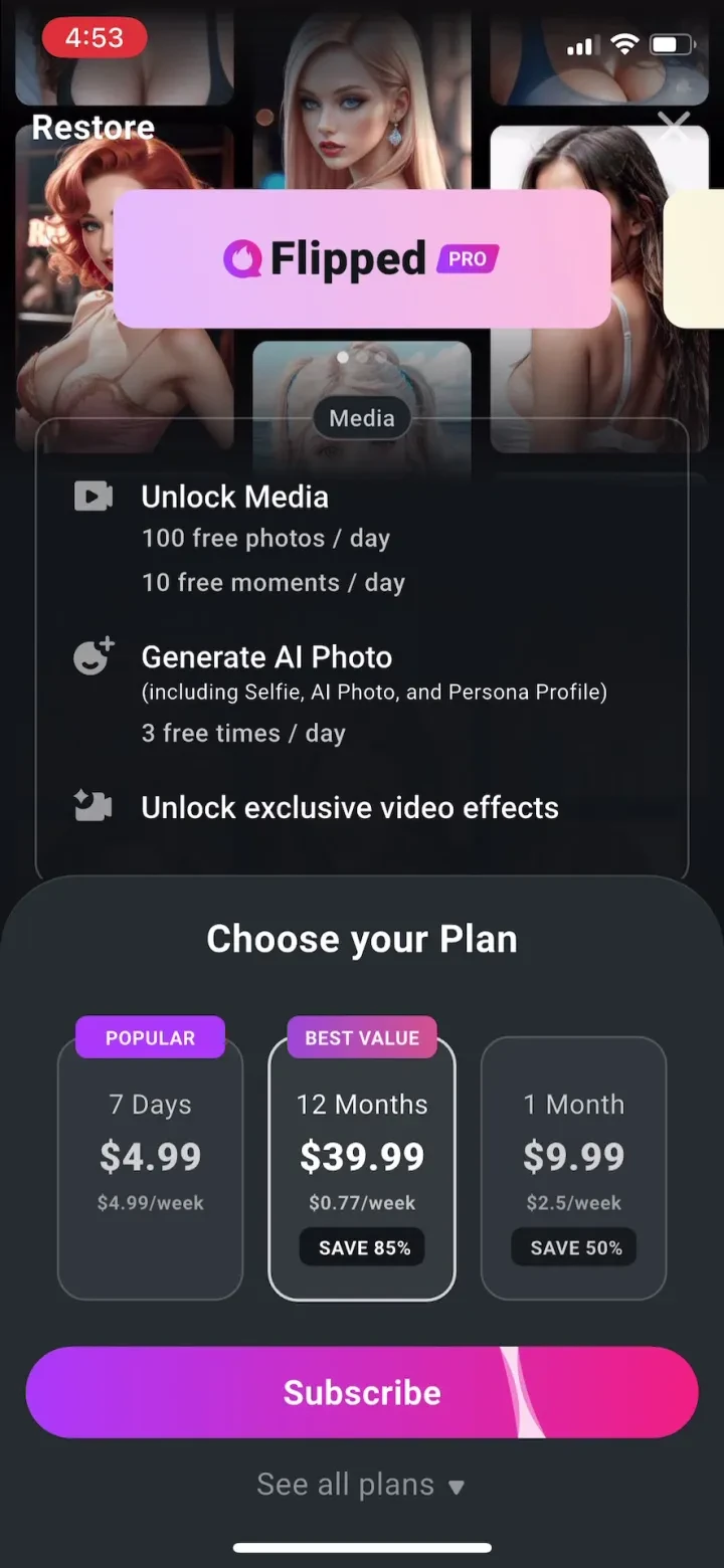 Flipped:Chat with AI Character screenshot 3