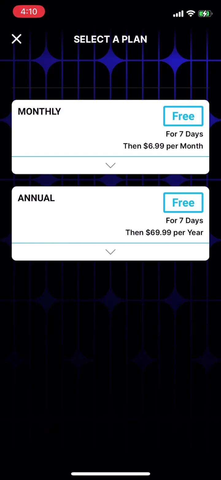 HIDIVE paywall screenshot