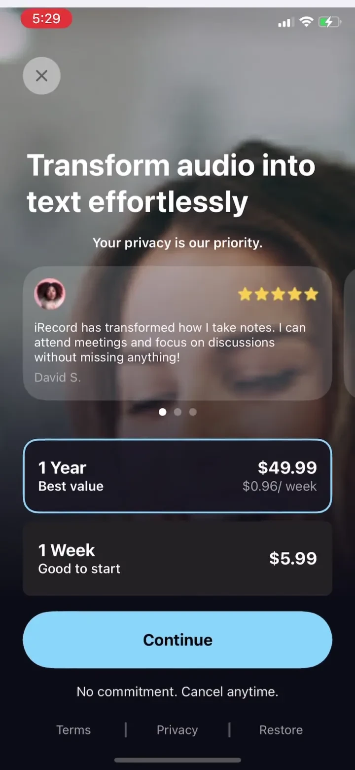 iRecord: Transcribe Voice Memo screenshot 4