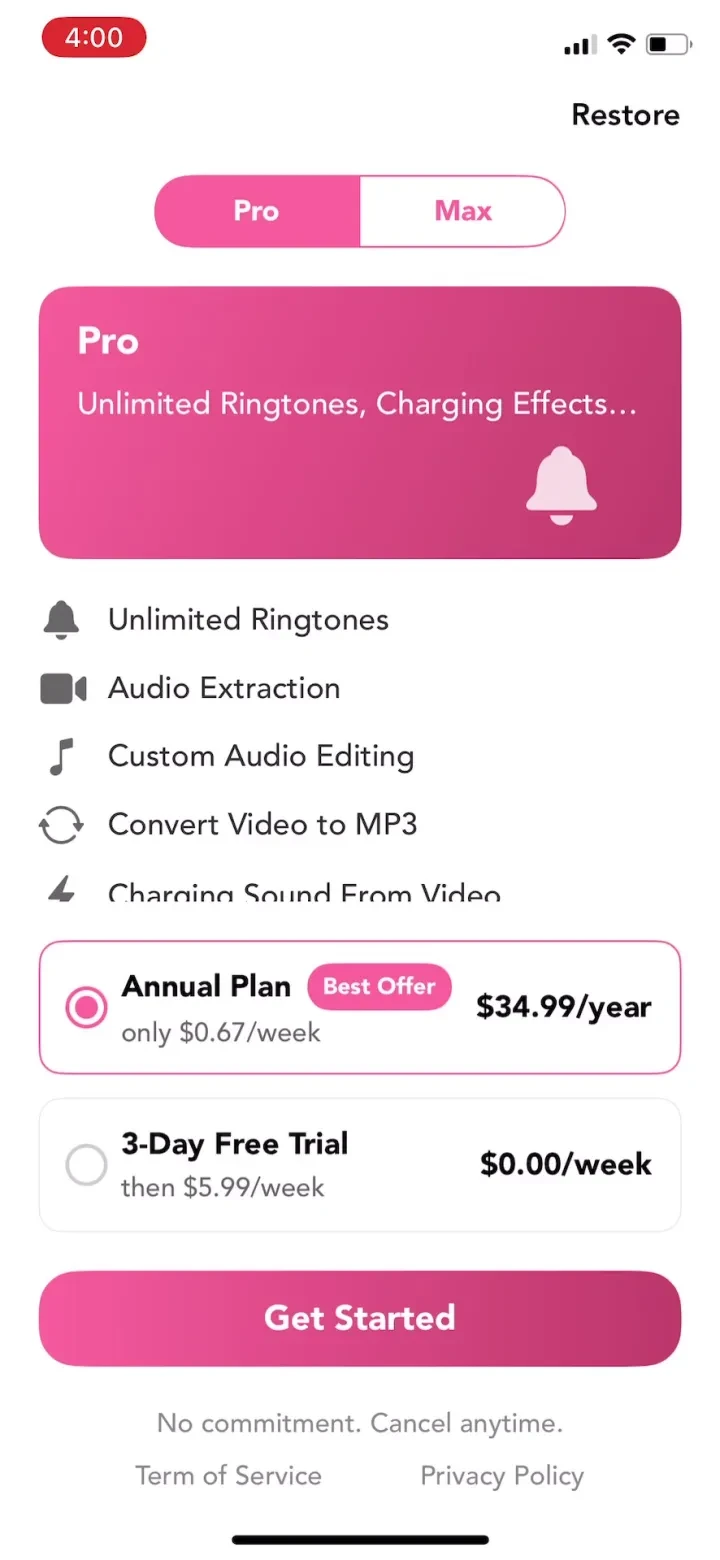 LittyTone:Ringtone & AI Voice paywall screenshot