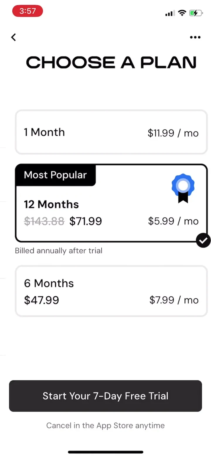 MacroFactor - Macro Tracker paywall screenshot