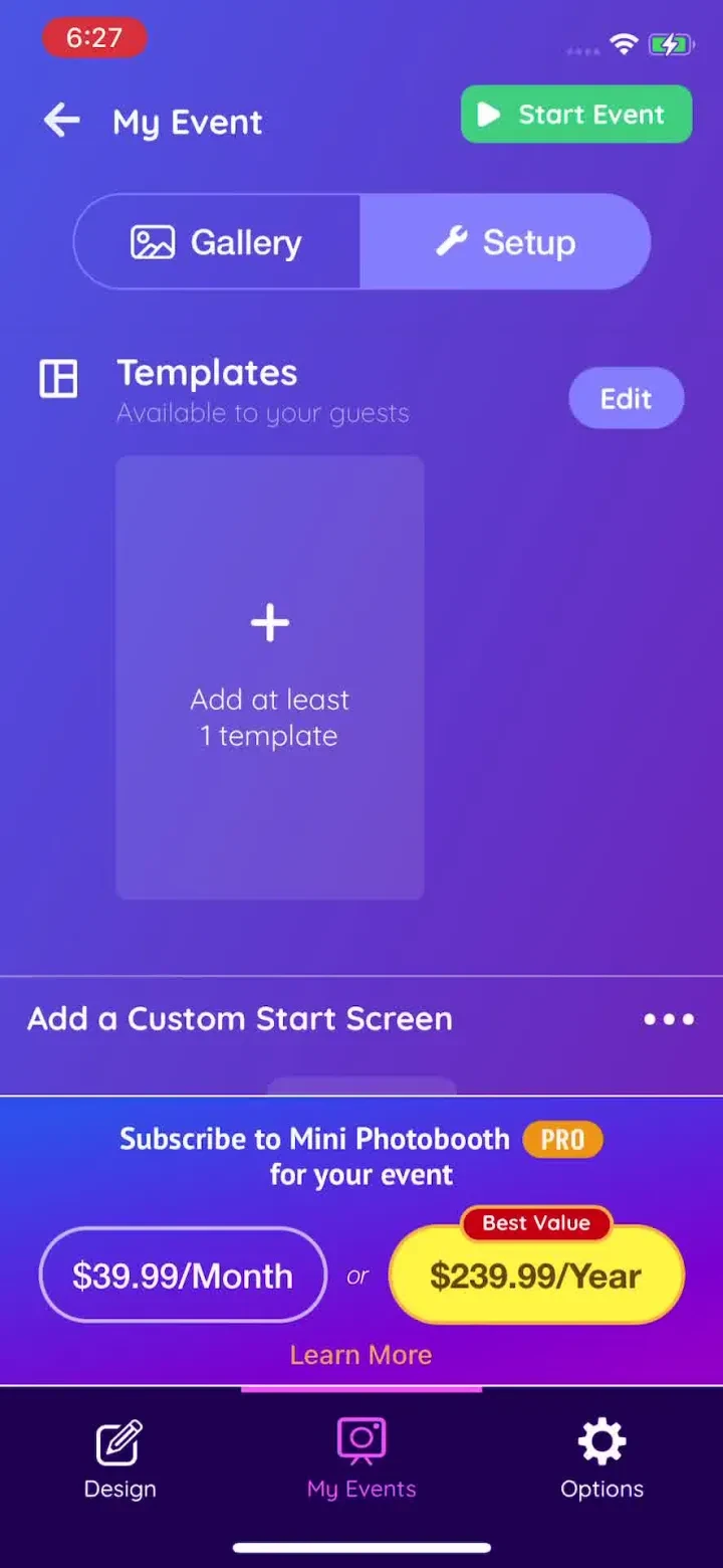 Mini Photobooth paywall screenshot