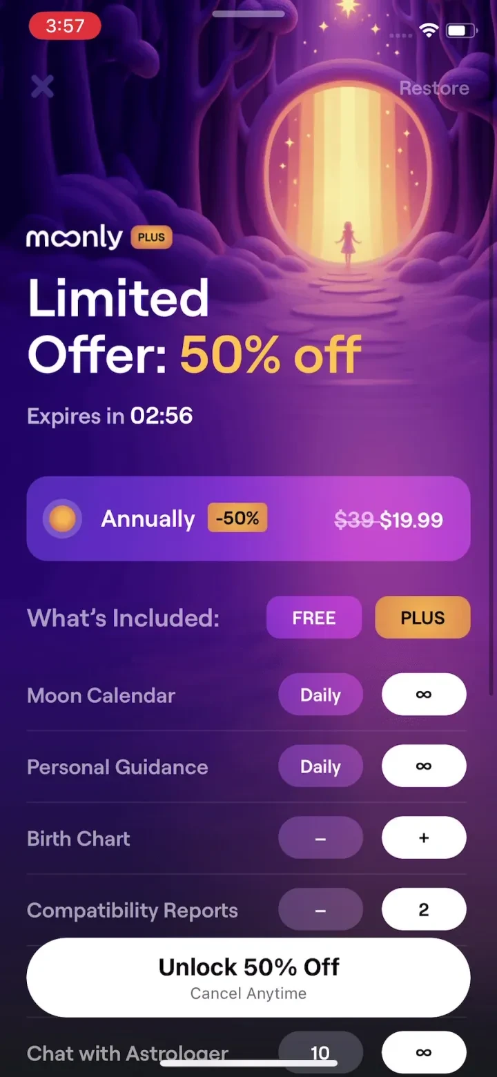 Moonly: Moon Phases &amp; Calendar screenshot 3