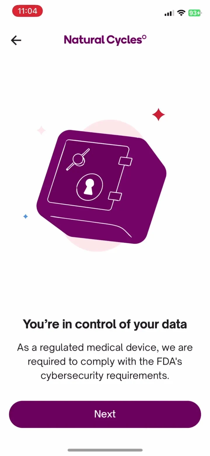 Natural Cycles Fertility App screenshot 4