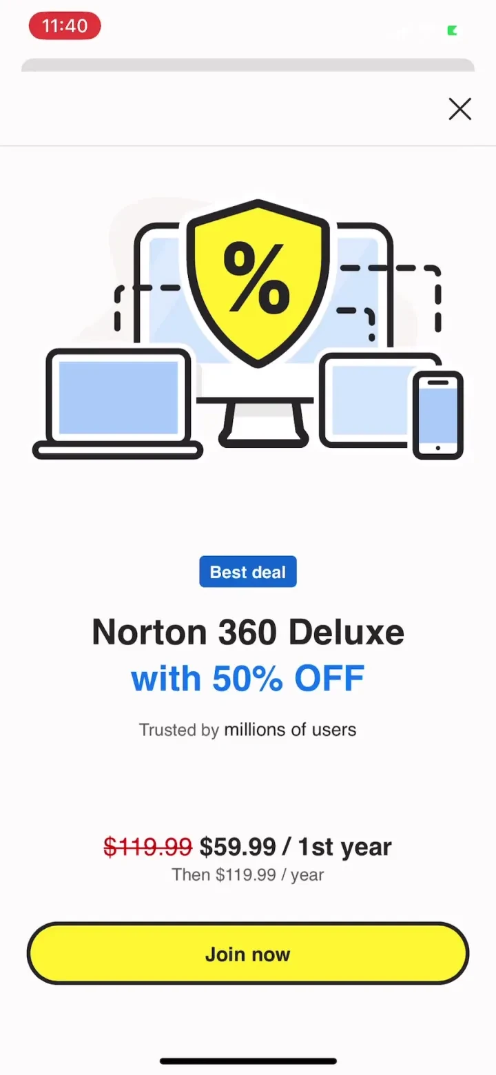 Norton 360 Security &amp; VPN screenshot 3
