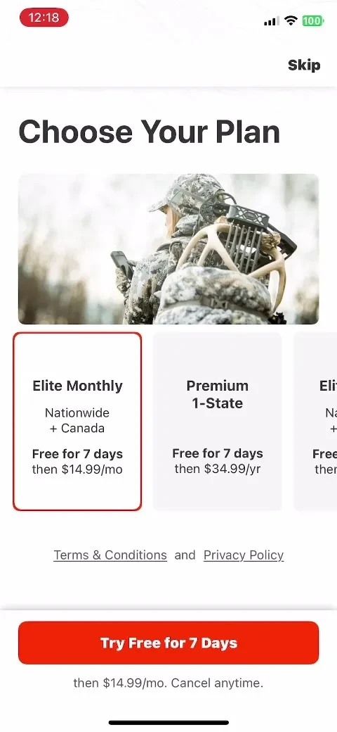 onX Hunt: GPS Hunting Maps paywall screenshot
