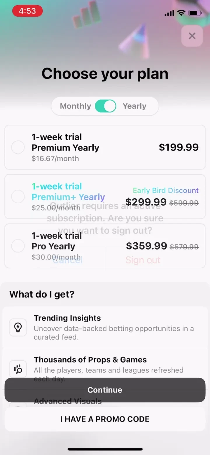Outlier: Smart Sports Betting screenshot 3