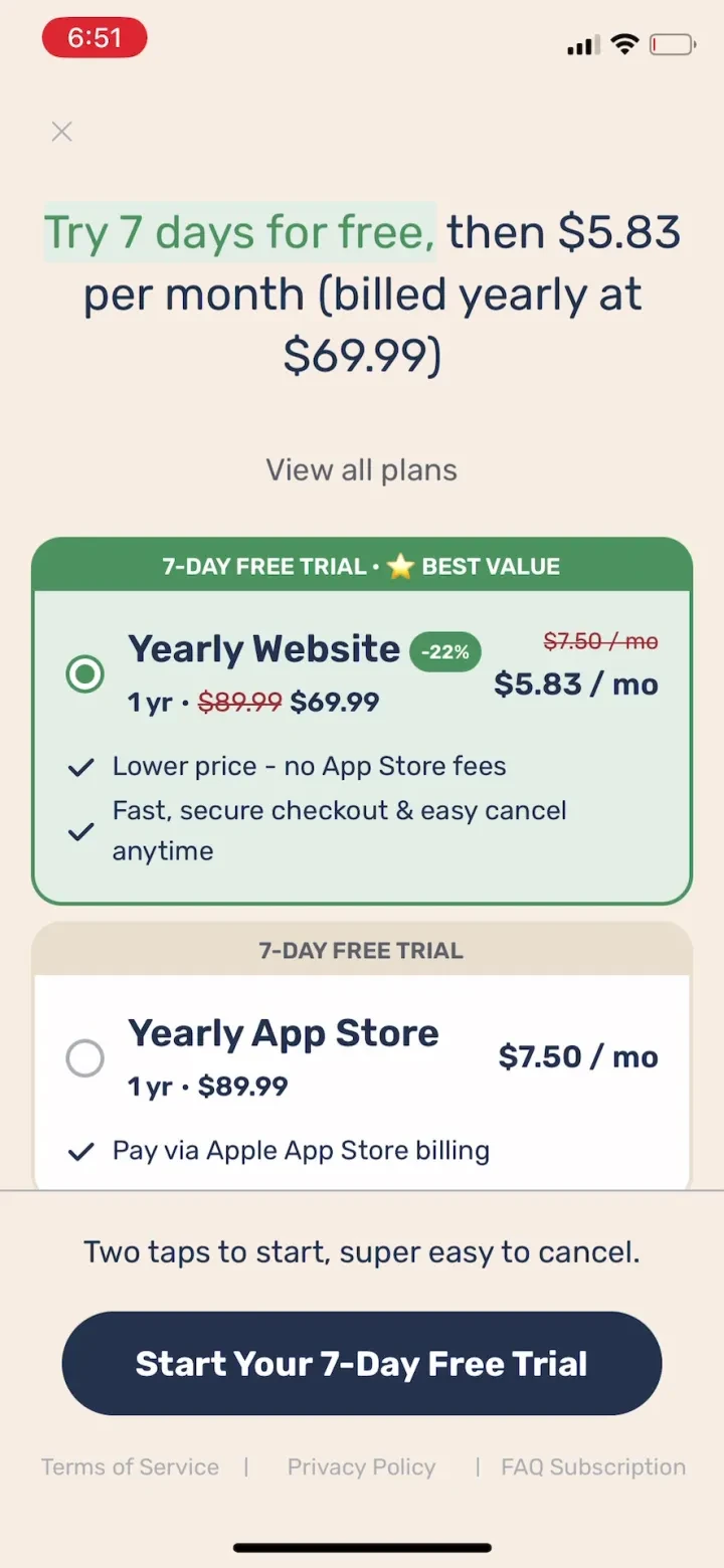 Paladin: Learn History paywall screenshot