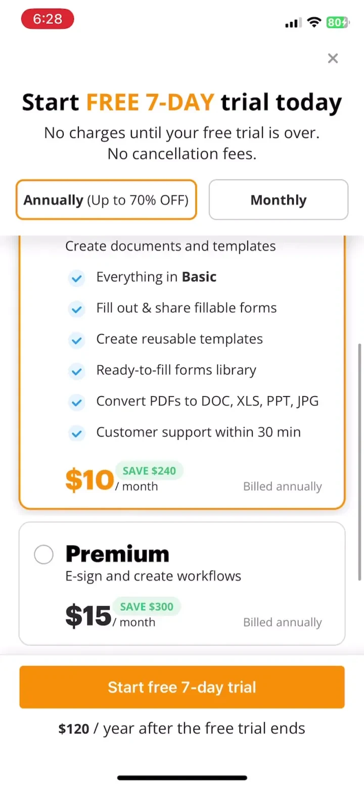 pdfFiller: edit PDF documents screenshot 4