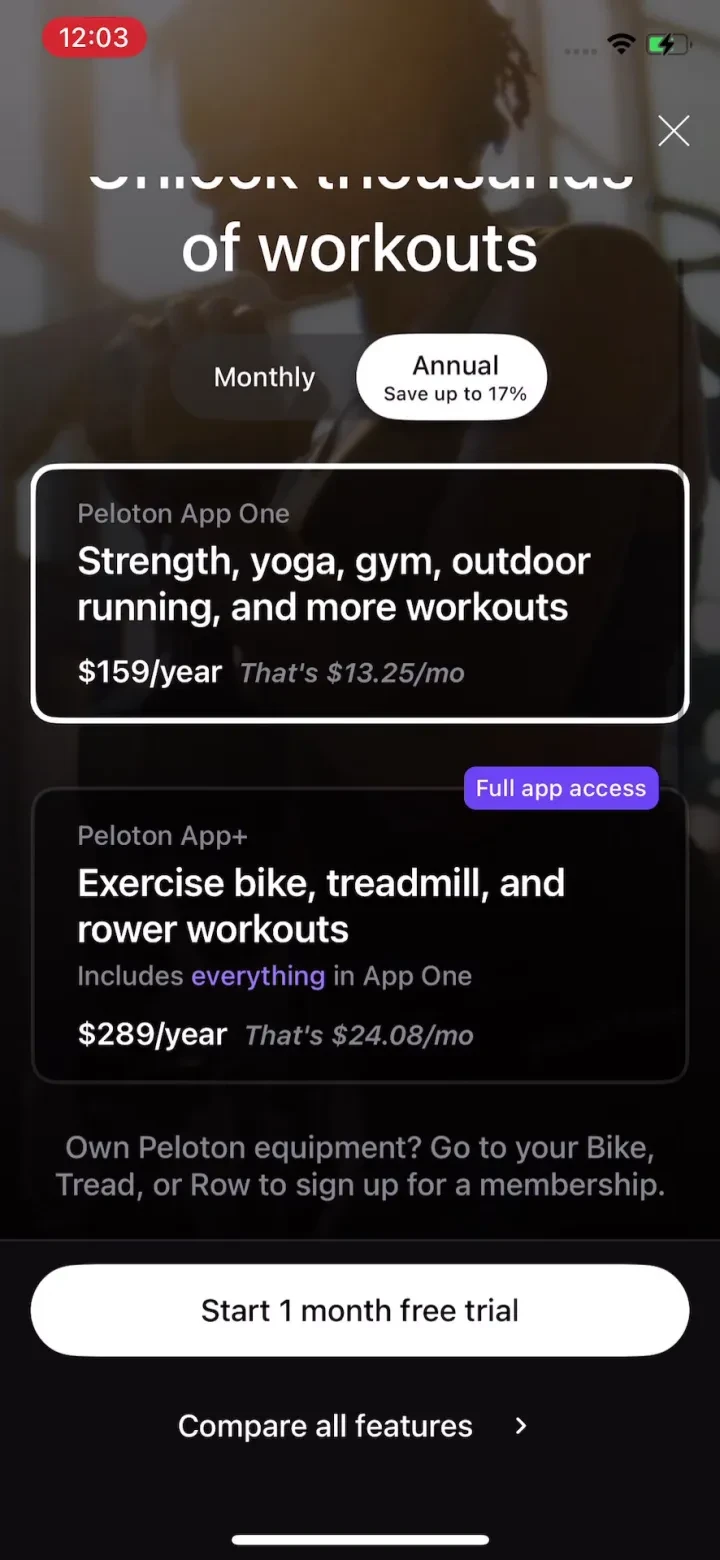 Peloton: Fitness &amp; Workouts screenshot 3
