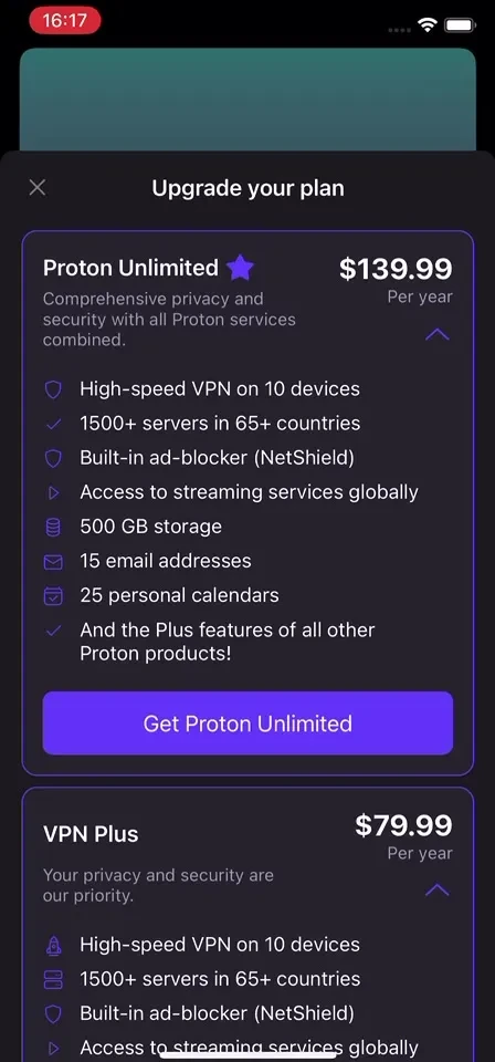 Proton VPN: Fast &amp; Secure screenshot 3
