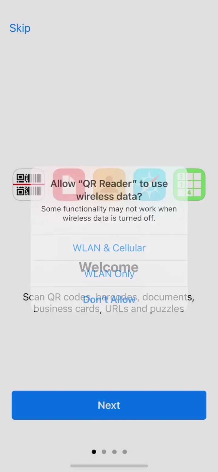 QR Reader for iPhone screenshot 3