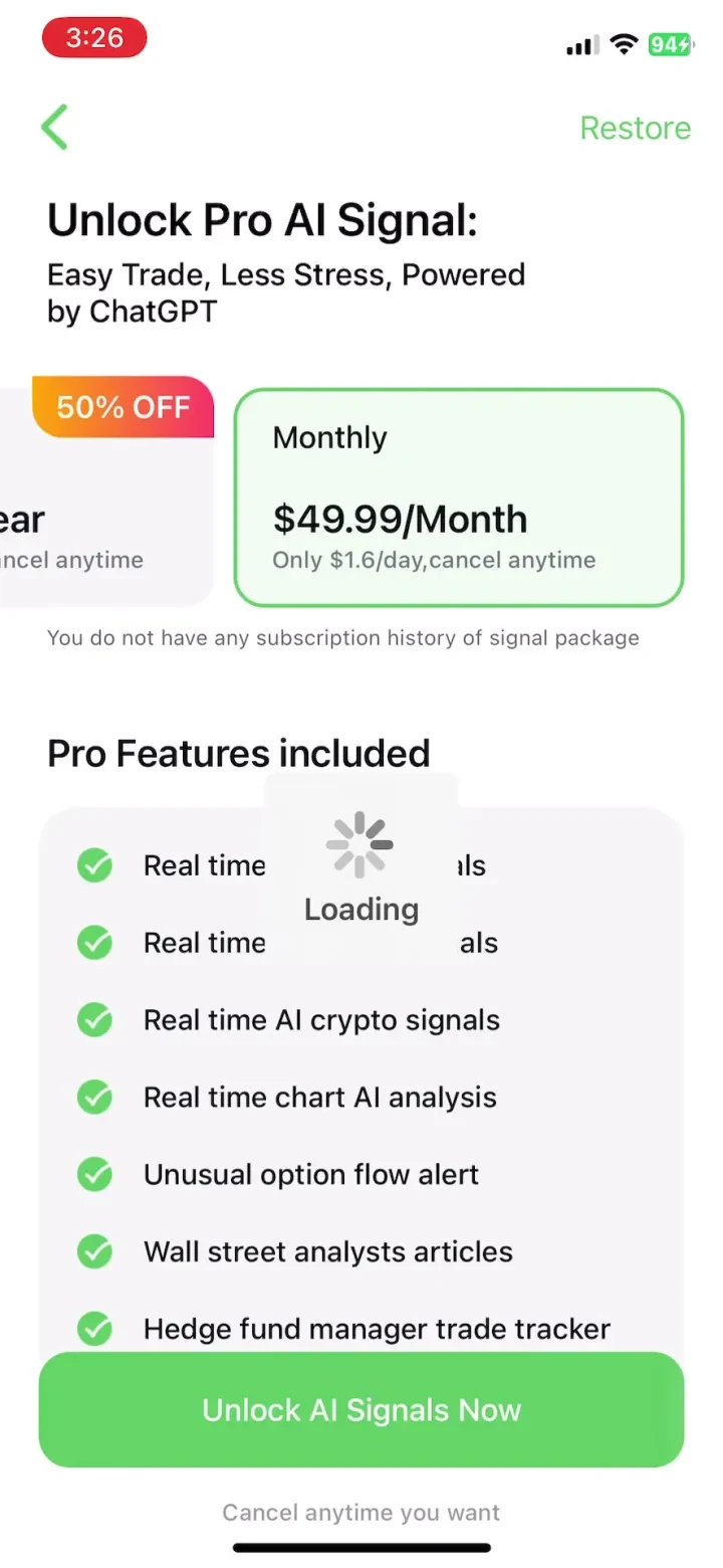 Stock Signal: AI Stocks Watch screenshot 3