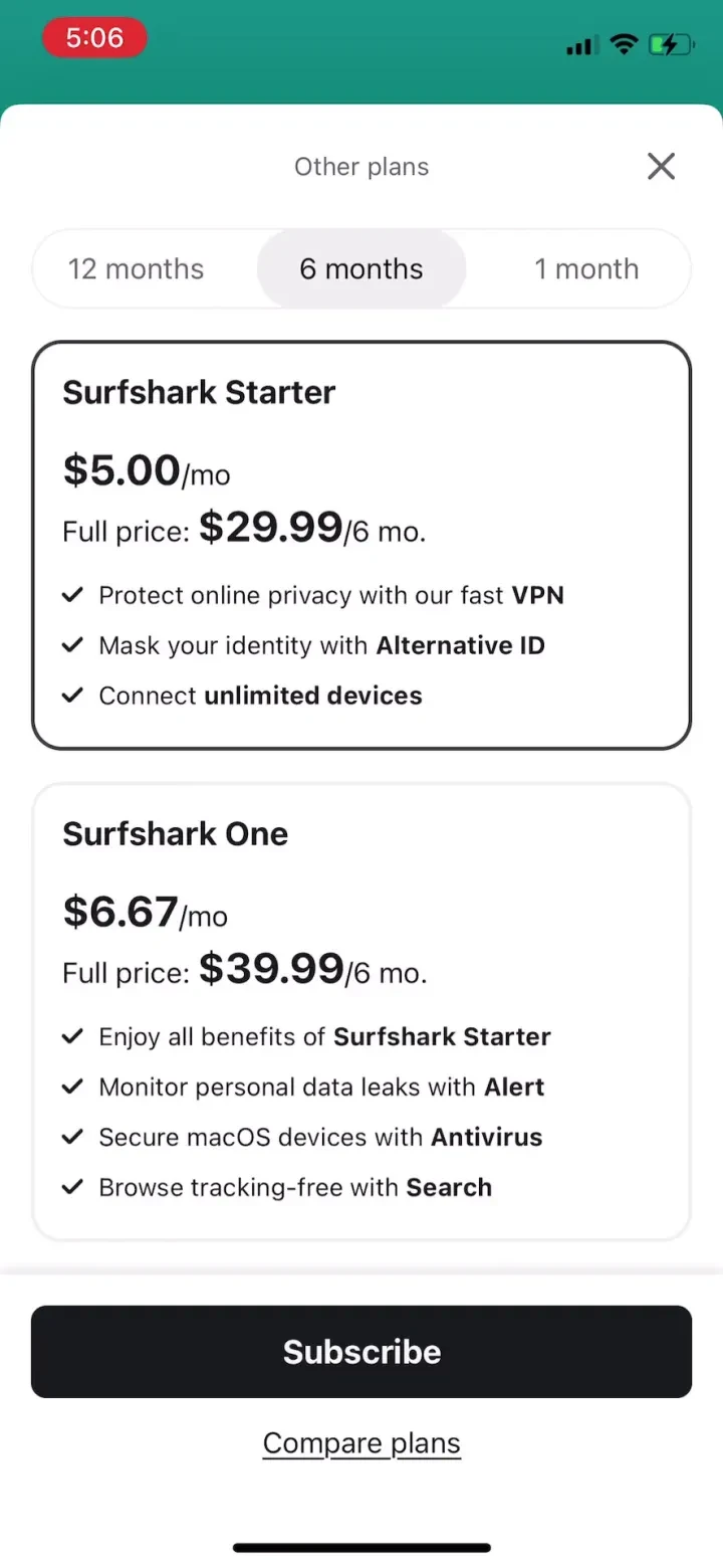 Surfshark VPN: Fast VPN App screenshot 4