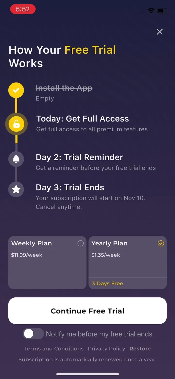 Teleprompter - VILO paywall screenshot
