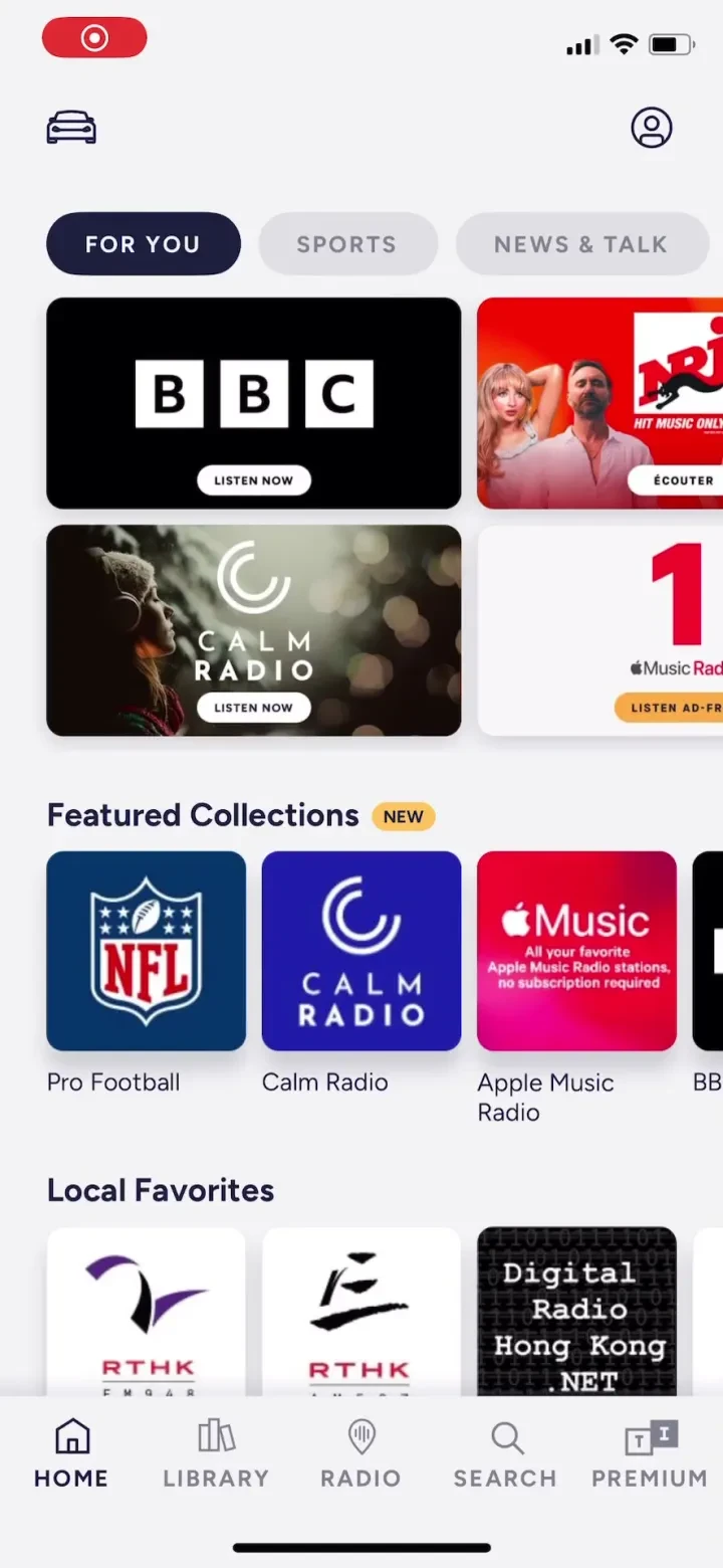TuneIn Radio: Music &amp; Sports screenshot 3