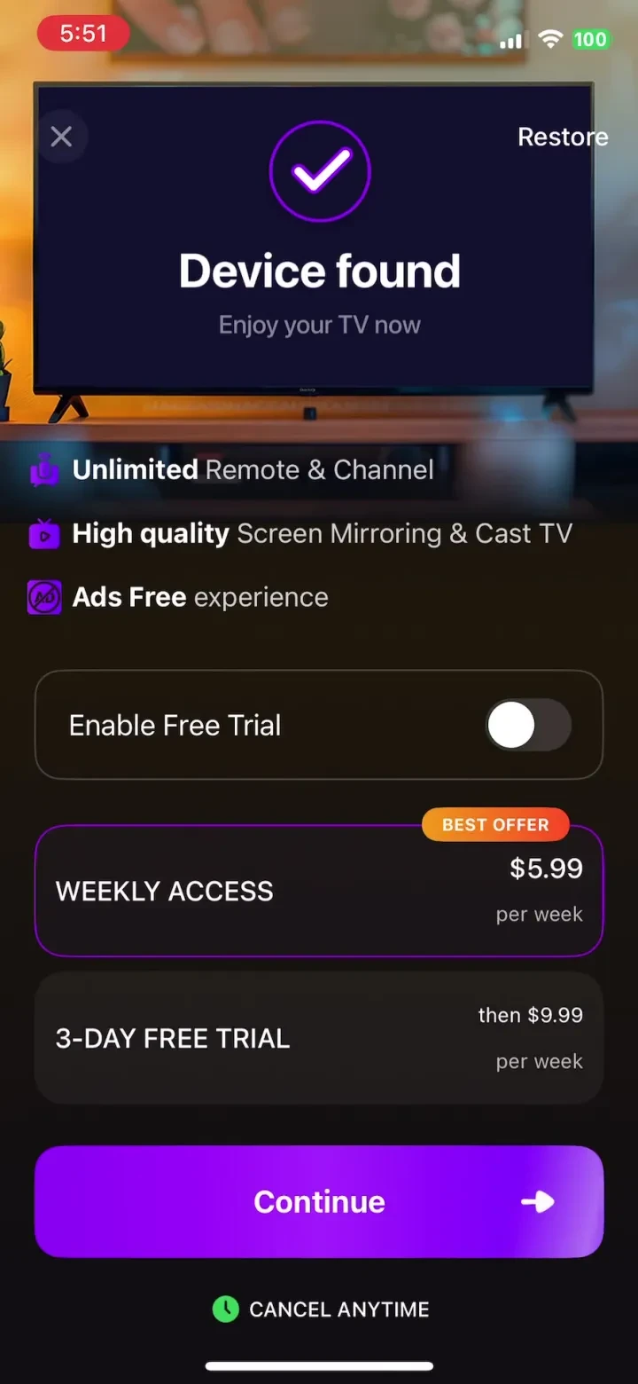 Universal Remote TV Control · screenshot 4