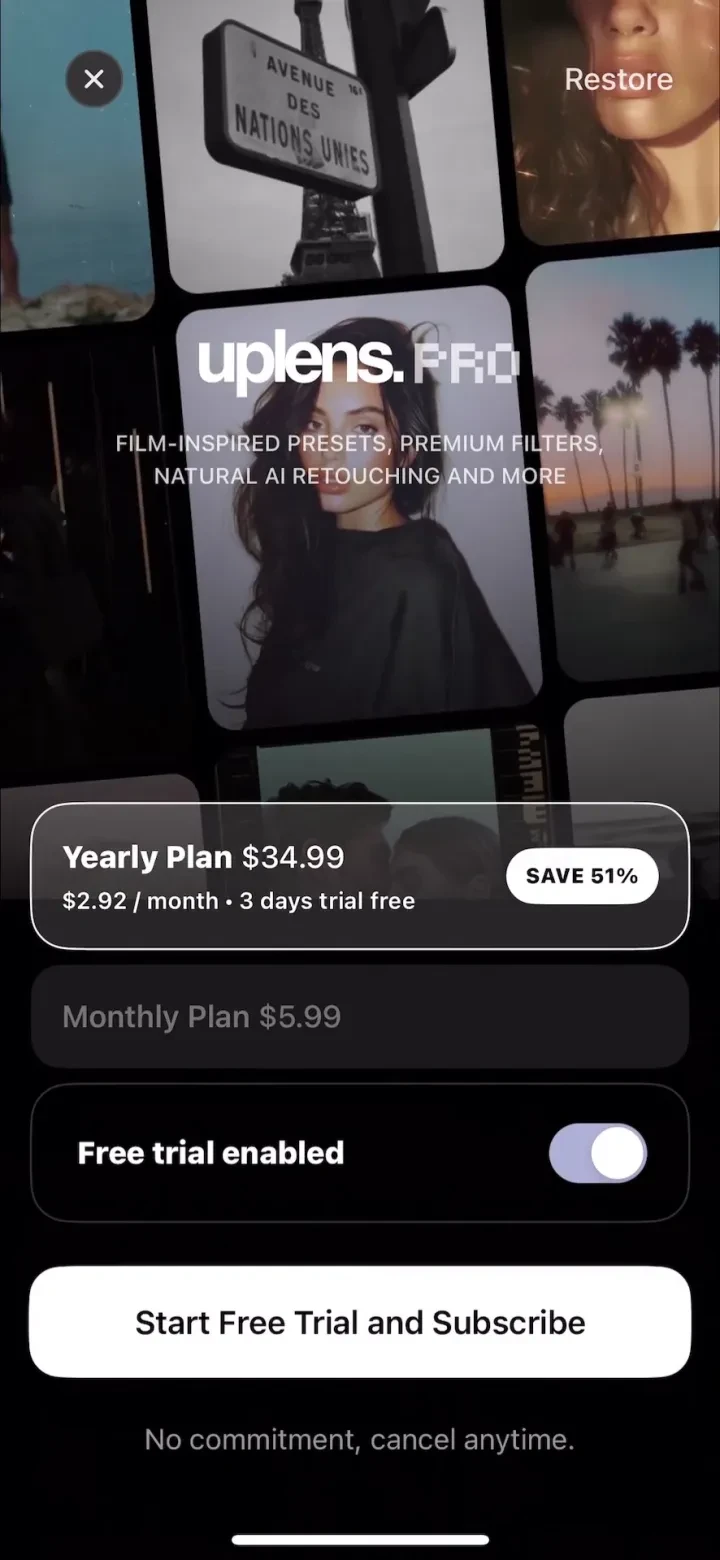 Uplens: Photo &amp; Video Editor screenshot 3
