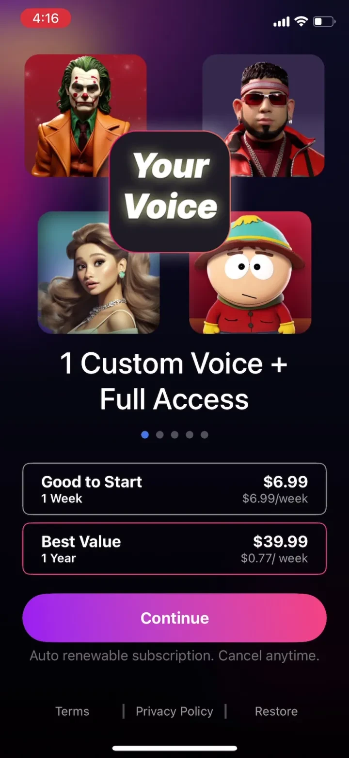 VocalMe: AI Music Generator screenshot 3