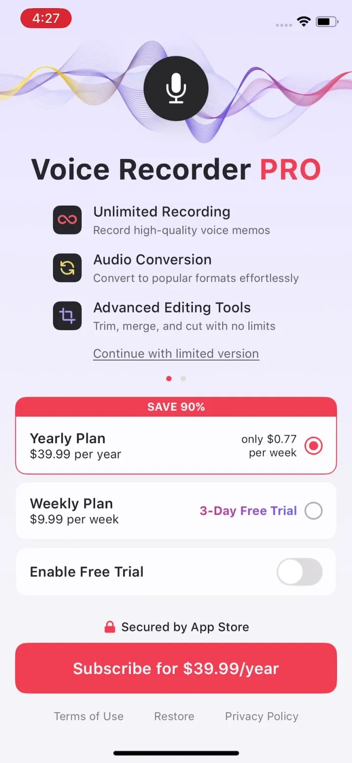 Voice Recorder — Audio Memos screenshot 3
