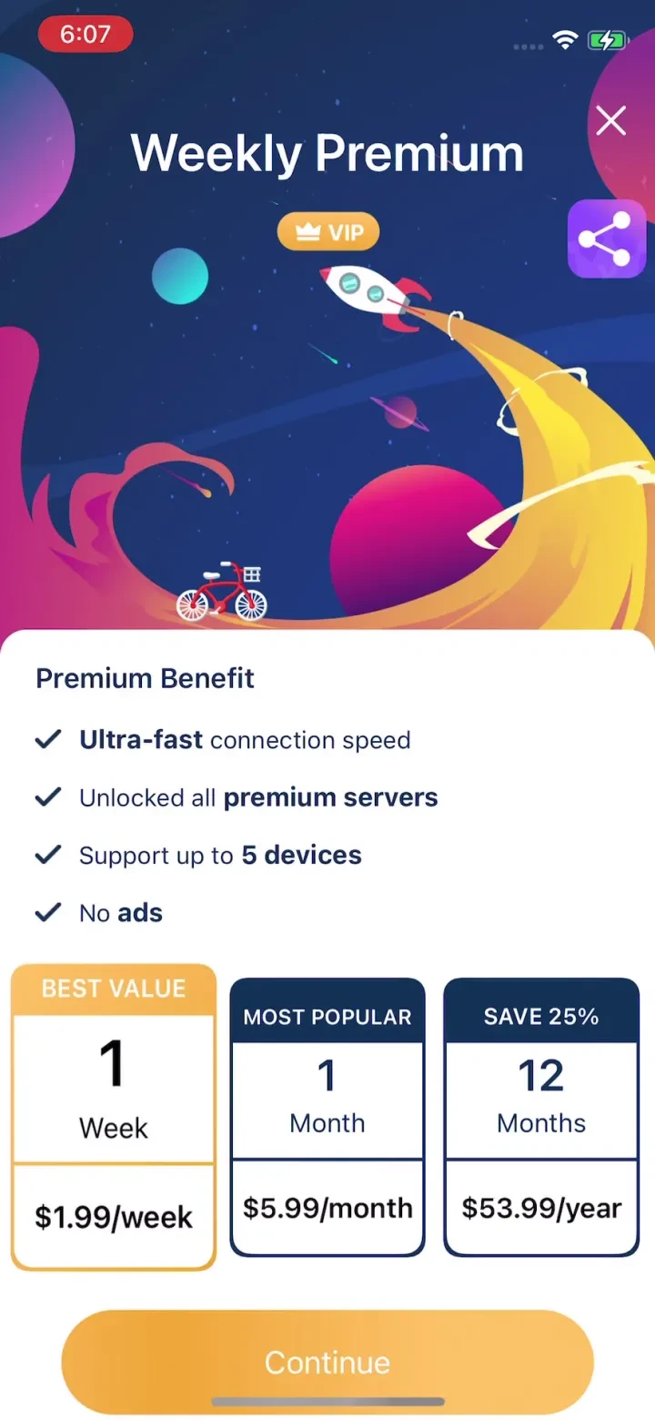 VPN - Fast VPN Super ™ paywall screenshot
