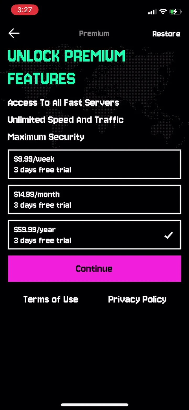 VPN Protector & Proxy paywall screenshot