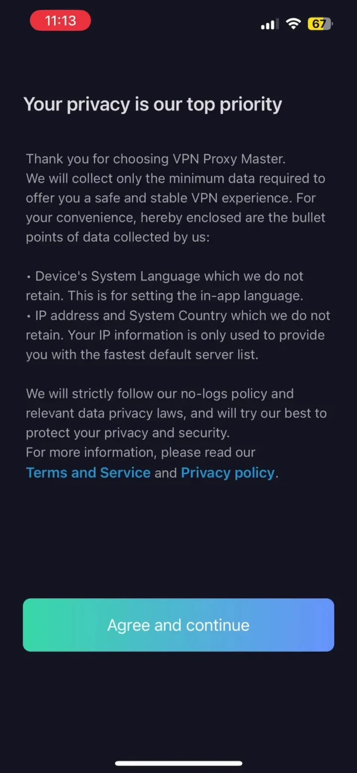 VPN Proxy Master - Super VPN screenshot 4